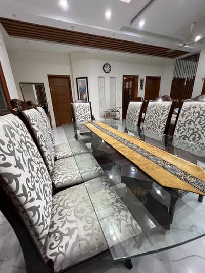 8 chair dining table pure sheesham