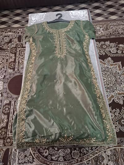 Sheesha Silk Fancy Embroided Three Piece Dress