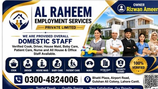 - House Maid- Cook- Driver- Baby Care / Babys