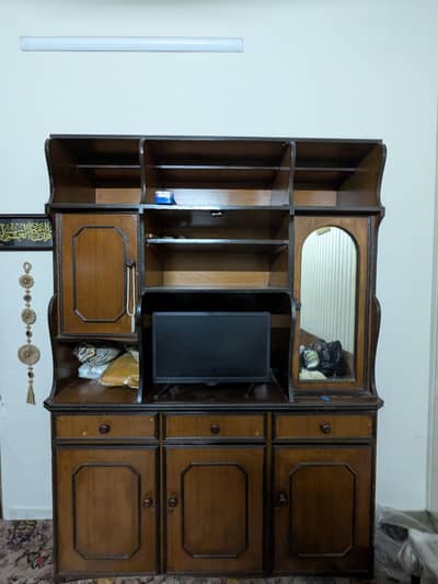 antique piece almari best quality wood kabhi tv table