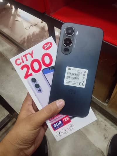 Itel city 200 box with box charger 4+4/128