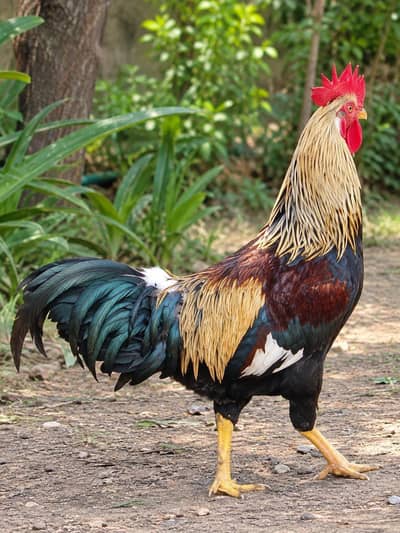 Healthy Colorful Rooster for sale - Almost 1 year Old