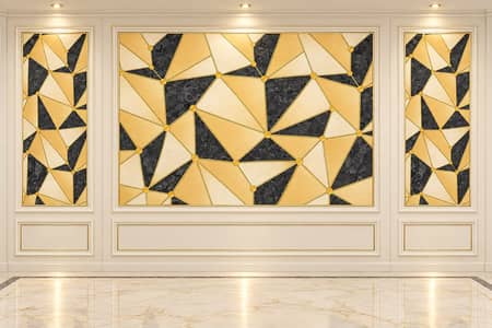 Wooden panel-WPC fluted panel-3d Wallpaper-wallpaper-Solid panel