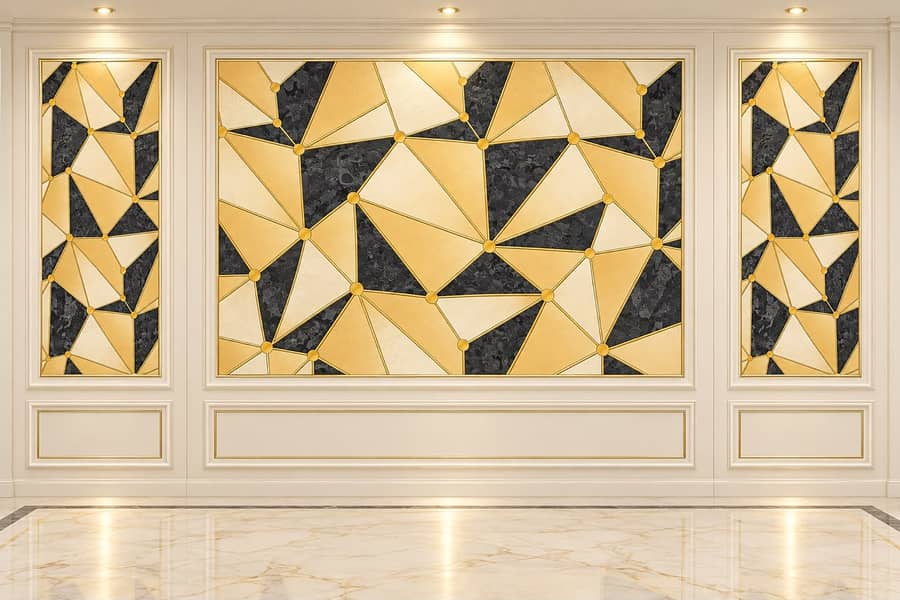 Wooden panel-WPC fluted panel-3d Wallpaper-wallpaper-Solid panel 0