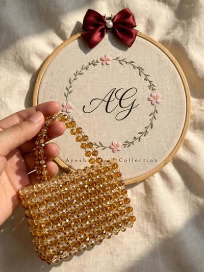 hand made beaded bag