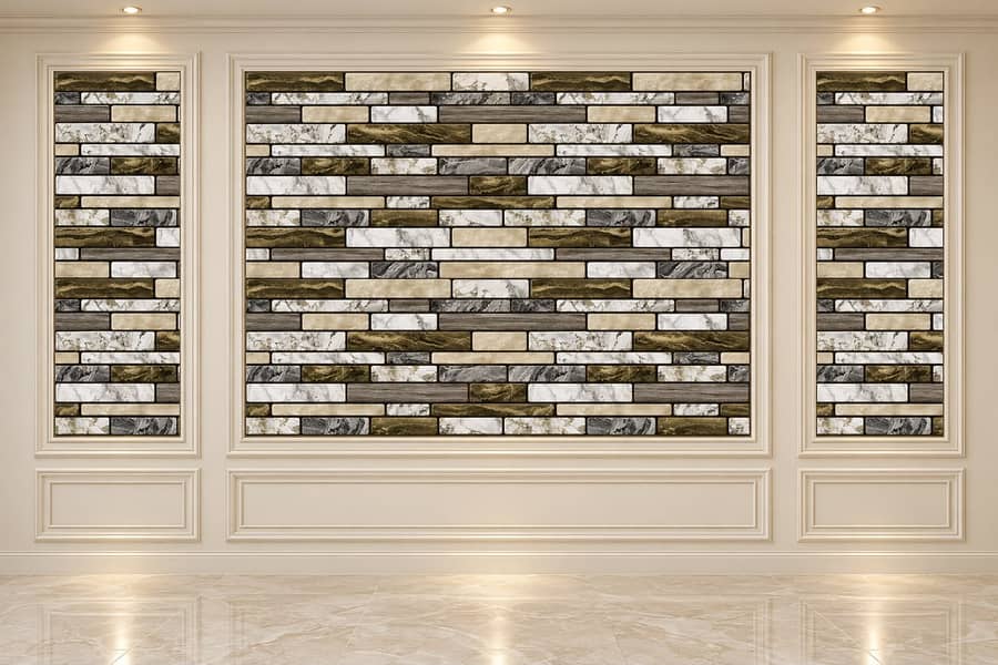 Solid panel-Wpc fluted panel-Wall paneling-plane panel- PVC wall panel 14