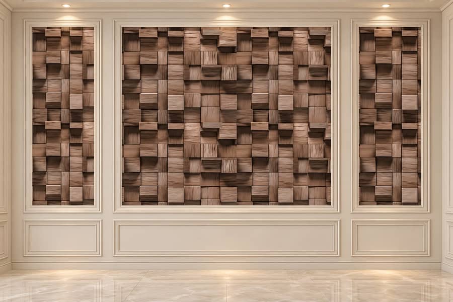 PVC wall panel-Solid panel-Wpc fluted panel-Wall paneling-plane panel 1