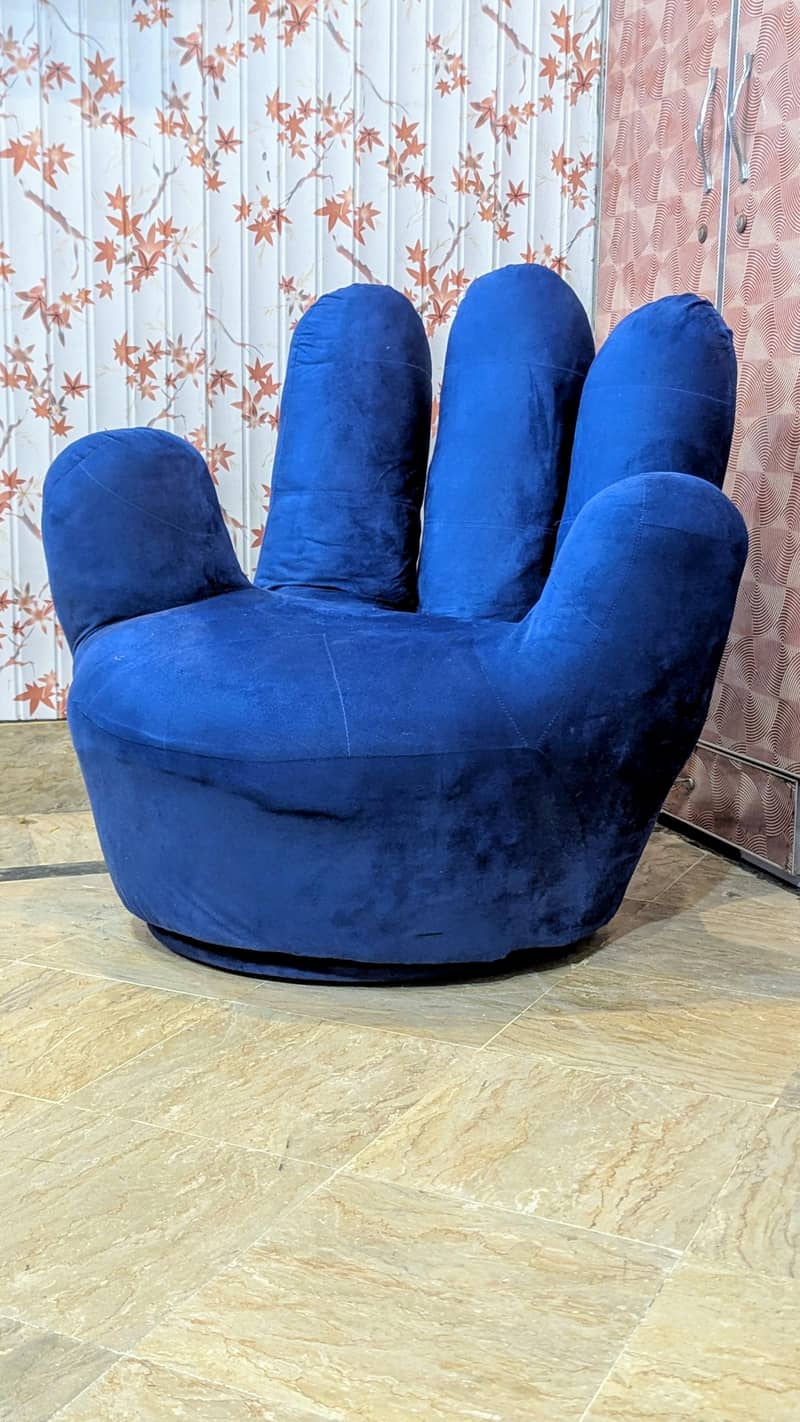 hand Shape premium look two sofas set 360 degree rotatable 1