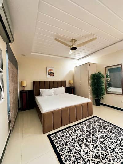 * 1bed luxury Furnished Apartment for/ Rent* - *Location:* Mustafa Arcade, E-11/2, Islamabad - *Size:* 850 sq ft