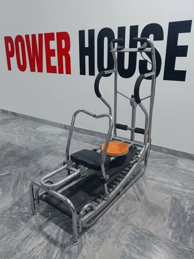 imported manual treadmill with twister rowing exercise cycle walk gym