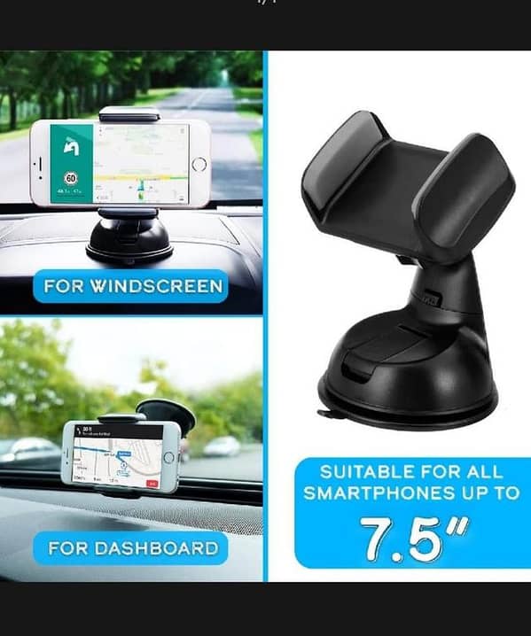 T  Car Phone Holder Universal 360 Degree Flexible Dashboard Windshield GPS Mount Desk Table Cell Mobile Phone Holder Stand