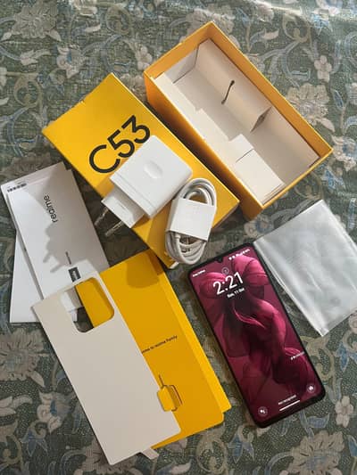 Realme C53 with all original accessories