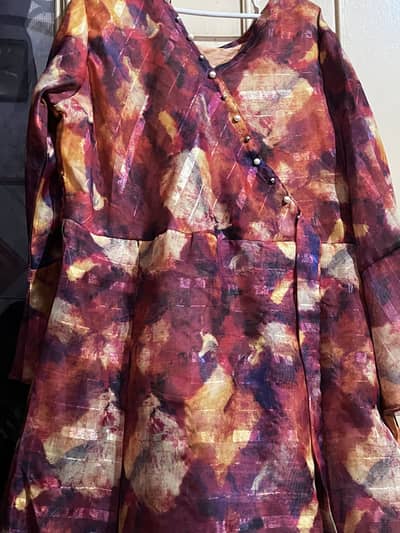 Printed Angrakha Style Kurti / Frock