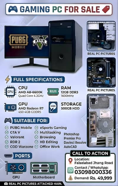 GAMING PC FOR SALE
