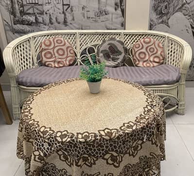 Pure cane sofa set in very good condition