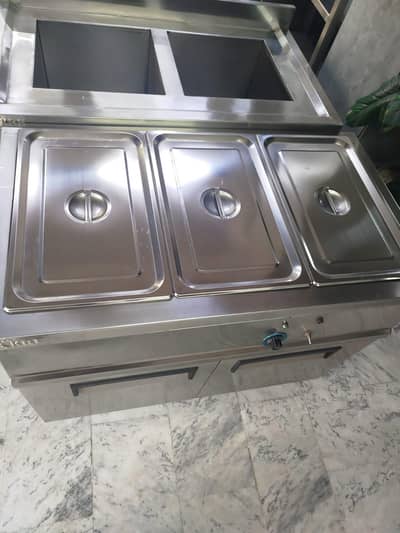 Electric Bain Marie / Food Warmer – 3 Pot Stainless Steel