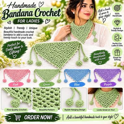 Hand Made Bandana Crochet
