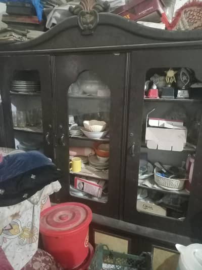 FURNITURE ITEMS DRESSING TABLE SHOW CASE AND PAITI