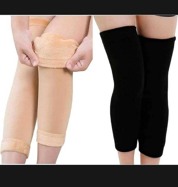 T   2 PCS Medicated Kneepads Warmer For winter, Woolen Knee Legs Protector For Men, Women (Size: 16 inches an more stretchable) New