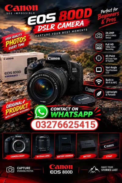 Canon 800d Camera