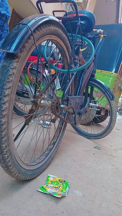 Used Black Bicycle .  But very good condition