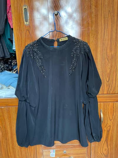 Black women's shirt with Gold Details