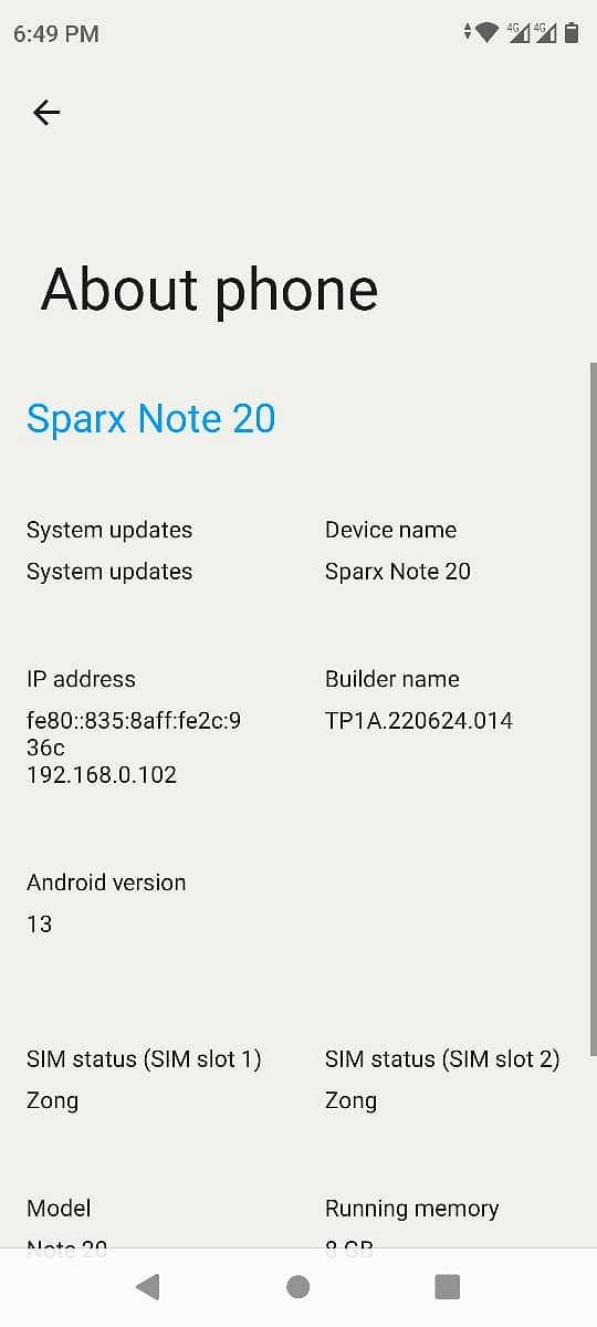 Sparx Note 20 5