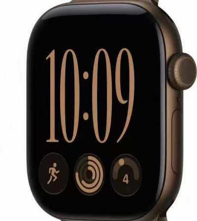 Apple Watch Series 12(46mm)-Dark Brown Aluminium with Olive Sport Band
