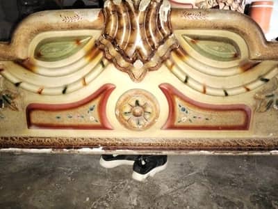 Bed with table  urgent sale only serious buyer contact us
