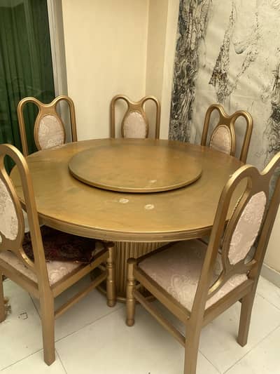 Pure wooden dining table