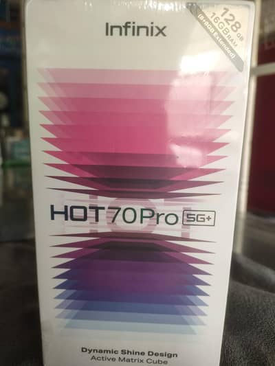 INFINIX HOT 70 Pro 5g+ New Pack Phone