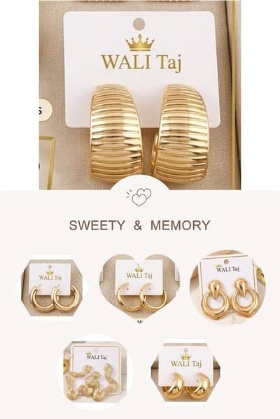 Jewellery / Earrings / Stud Earrings/ Hoops Earrings /Ladies Jewellry