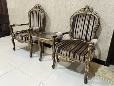 Room Chairs with Coffee Table