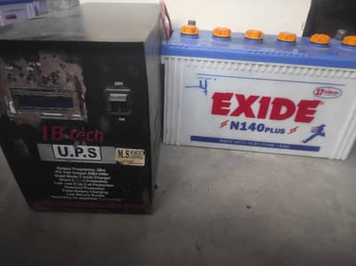 Battery Exide 140 with ups copper winding not working Read ad