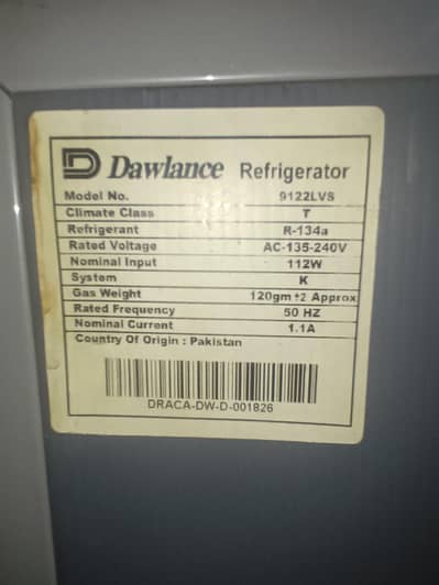 used refrigerator in very good condition