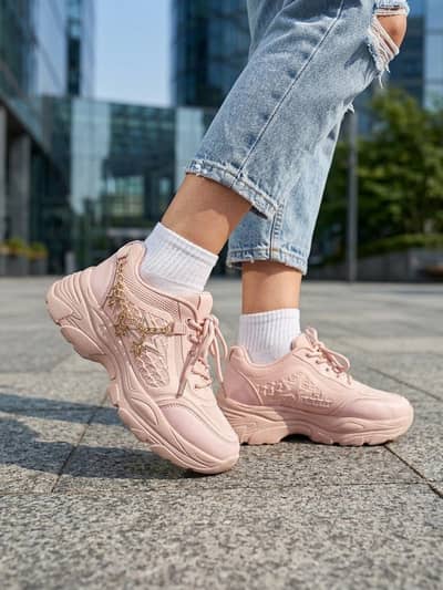 Pink Chunky Sneakers