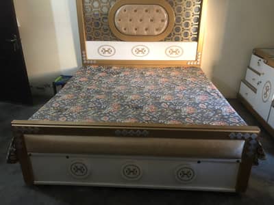 Complete Bed Set along with Dressing and Side Tables and Mattress