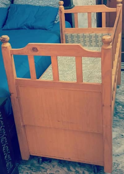 Baby wooden cot for sale
