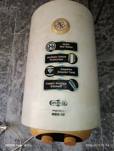 Super Asia Mega Series 30-Liter Electric Water Heater (Model: MEH-30).