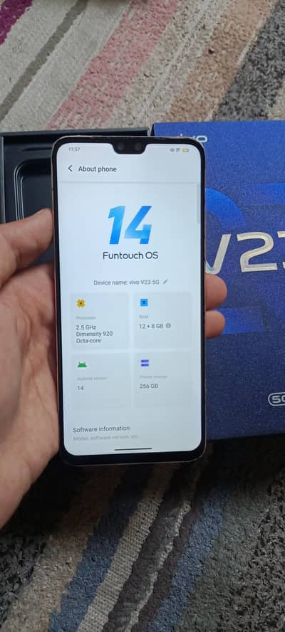 Vivo V23  5g phone official dual sim pta 12+8/256gb 03046125242 wats n