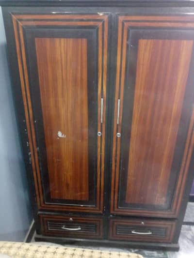 wooden wardrobe