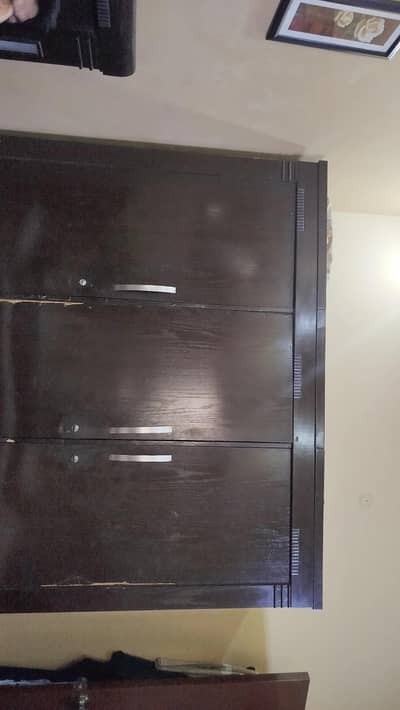 3-Door Wooden Wardrobe for Sale