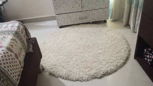 thick shaggy rug