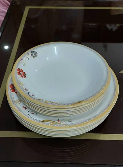 Used Dining Plates Set - 12 Plates