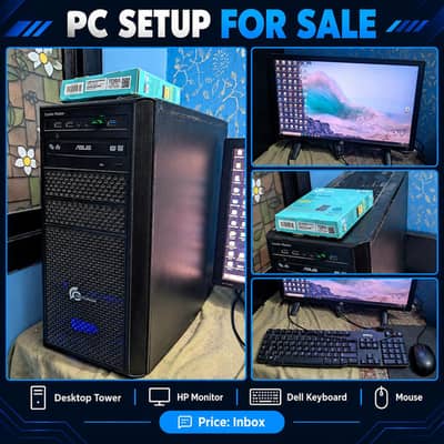 Custom Built Gaming PC Complete Setup for Sale — Rs. 60,000
