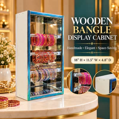 WOODEN BANGLE (DISPLAY CABINET)