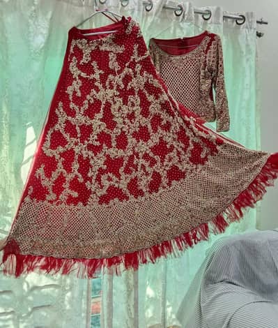 Beautiful Red Bridal Lehnga for Sale – Worn Once