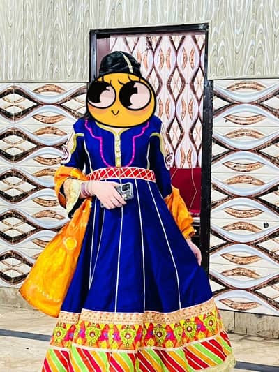 zahra Ahmad Royal blue formal dress for wedding wear