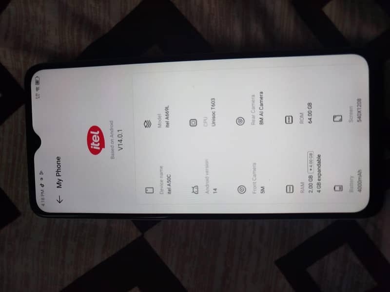 Itel A50C 4