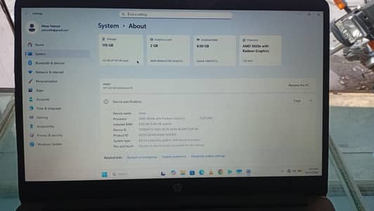 HP 255 G8 Notebook 10/8.5